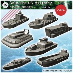 Pack de navire fluviaux Américain de la Guerre Froide No. 1