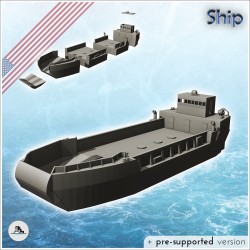 Bateau fluvial de transport variante LCM-8