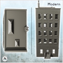 Immeuble moderne à quatre étages avec cheminée (3)