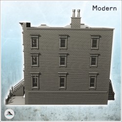 Modern brick building with front and back stairs (19)