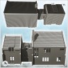 Double maisons avec étage et bâtiment central (6)