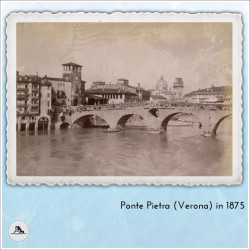 Bâtiment faisant face au Pont Pietra (Verone, Italie)