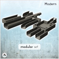 Modular set of underground...