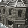 Set de maisons en brique à étages avec boutique au rez-de-chaussé (10)