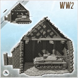 Ruined building with Panzer III Ausf. J (20)