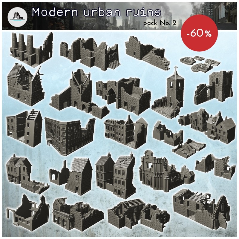 Pack de ruines modernes urbaines No. 2