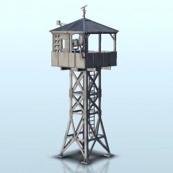 Sheltered guard tower