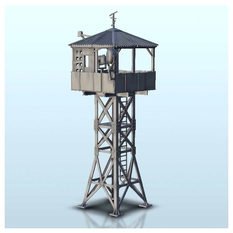 Sheltered guard tower