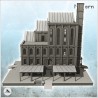 Large multi-storey brick factory on platforms with canopies and ramps (22)