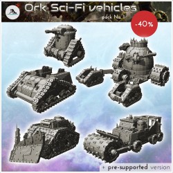 Ork Sci-Fi vehicles pack No. 1