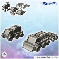 Pack de véhicules terrestres Sci-Fi No. 1