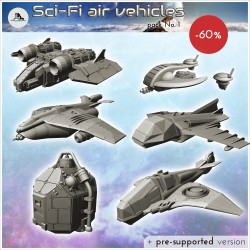 Pack de véhicules aériens d'attaque Sci-Fi No. 1