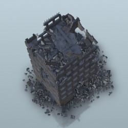 Destroyed modern appartment block 3 |  | Hartolia miniatures