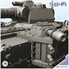 Futuristic super-heavy tank with turret, autocannon and bolters (12)