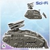 Imperial Raptor tank with front blade (orbital missile launcher version) (18)