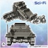 Futuristic half-track transport vehicle with cargo and antenna (23)