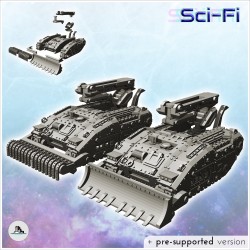 Imperial Raptor tank (recovery version with front blade or mine-clearing module) (34)