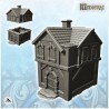 Maison médiévale avec cheminée et toit en tuiles (5)
