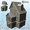 Grande maison médiévale à colombage avec fenêtre de toit (12)