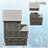 Large medieval half-timbered house with roof window (12)