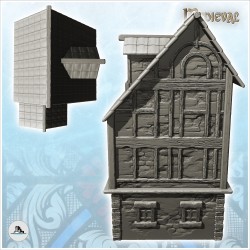 Large medieval half-timbered house with roof window (12)