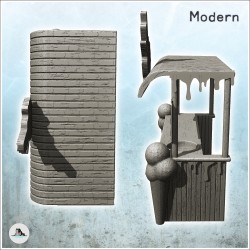 Stand de glace moderne avec insigne et lavabo (5)