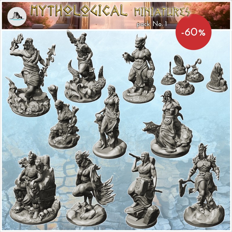 Mythological miniatures pack No. 1
