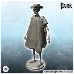 Undead skeleton with hat and poncho (2)
