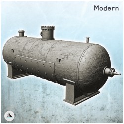 Metal chemical tank with...