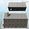 Large modern brick factory with large windows and platform access stairs (24)