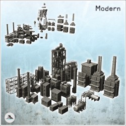 Large modular set of modern...