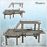 Plate-forme industrielle en métal moderne avec étage et escaliers (32)