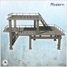 Modern Metal Industrial Platform with Floor and Stairs (32)
