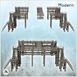 Large modern metal industrial platform with multiple stairs (33)