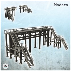 Plate-forme industrielle en métal moderne en forme de pont (36)