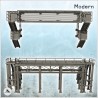 Plate-forme industrielle en métal moderne en forme de pont (36)