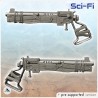 Post-apocalyptic pistol with fabricated stock and bolts (1)
