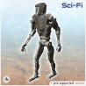 Humanoid futuristic robot with hydraulic pistons (2)