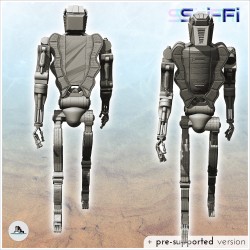 Humanoid futuristic robot with hydraulic pistons (2)