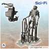 Robot futuriste humanoïde avec pistons hydrauliques (2)