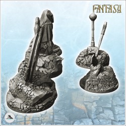 Fantasy accessory set with hammer and shield (1)