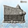 Maison médiévale à toit en chaume et porte ronde (25)