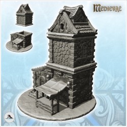 Medieval tower with...