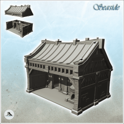 Medieval stone annex with...