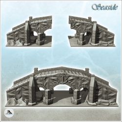 Pont en pierre avec triple arches (5)