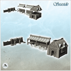Medieval forge set with ovens, ore shed and building (21)