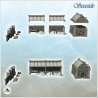 Medieval forge set with ovens, ore shed and building (21)