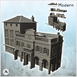 Banque baroque avec bâtiment annexe à étage (version intacte)