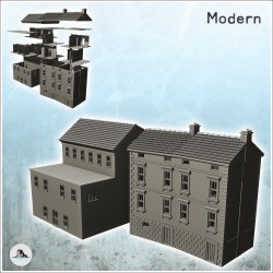 Set de deux maisons à toit en tuile avec grande terrasse (11)