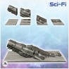 Huge space capital warship carcass (front part) (3)